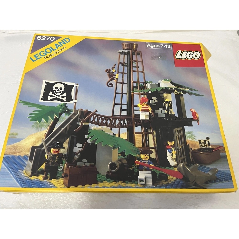 Vintage Lego Box Set 6270 Forbidden Island With Original Box And Instructions